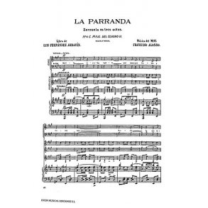 Alonso: La Parranda No.6 Canto A Murcia for Voice and Piano