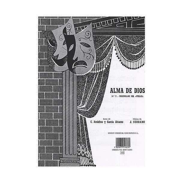 Serrano Alma De Dios No.3 Seguidillas Vce/pf