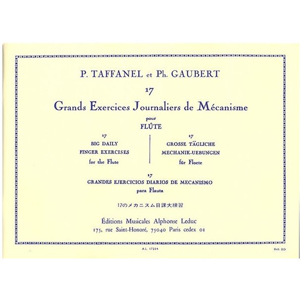 Paul Taffanel/Philippe Gaubert: 17 Grands Exercices Journaliers De Mecanisme (Flute)