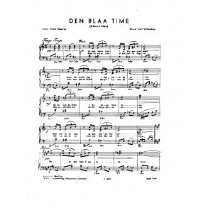 Carl Willendrup: Den Blaa Time (Voice and Piano)