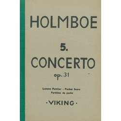 Holmboe Concrto No5 Op31 Vla/Orch Mini Score