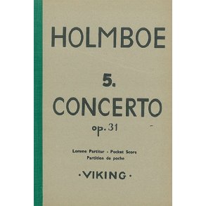 Holmboe Concrto No5 Op31 Vla/Orch Mini Score