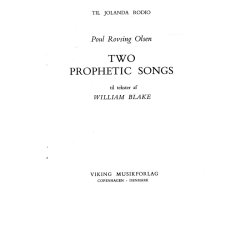 Poul Rovsing Olsen Two Prophetic Songs Sop/Pf