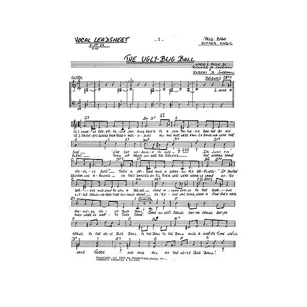 Sherman/Sherman: The Ugly Bug Ball