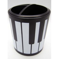 Keyboard Design Round Plastic Pen Holder