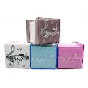 Blue Treble Clef Memo Note Block