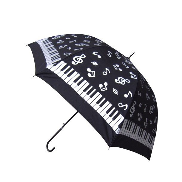 Black And White Music Notes/Keyboard Umbrella