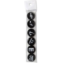 Music Notes Magnets - 6 Pack