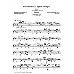 J.S. Bach: Prelude, Fugue And Allegro BWV 998 (Guitar)