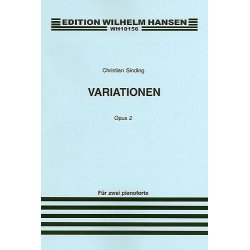 Christian Sinding: Variations For Two Pianos Op.2 (Score)
