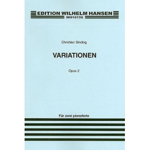 Christian Sinding: Variations For Two Pianos Op.2 (Score)