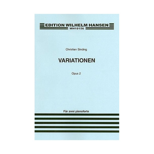 Christian Sinding: Variations For Two Pianos Op.2 (Score)