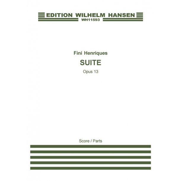 Henriques Suite Op. 12 Sc/Pts