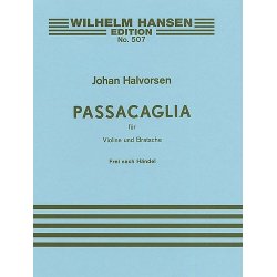 G.F. Handel/Johan Halvorsen: Passacaglia In G Minor For Violin And Viola (Score/Parts)