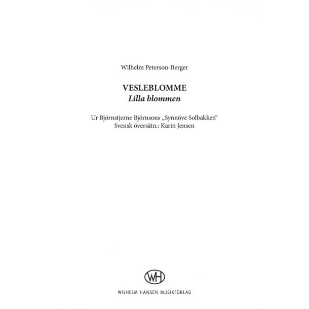 Vesleblomme (Lilla Blommen)