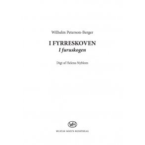Peterson-berger I Furuskogen Satb