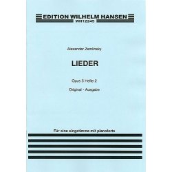 Alexander Zemlinsky: Lieder Op.5 Book 2 (Medium Voice)