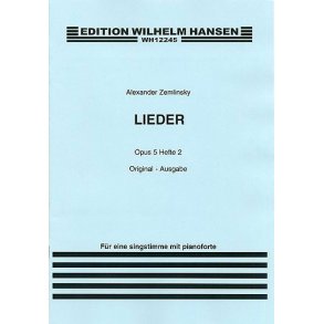 Alexander Zemlinsky: Lieder Op.5 Book 2 (Medium Voice)