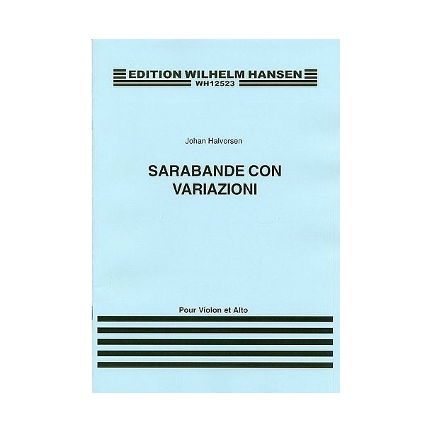 Johan Halvorsen: Sarabande Con Variazioni