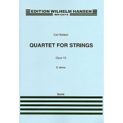 Carl Nielsen: Quartet For Strings In G Minor Op.13 (Score and Parts)