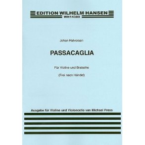 Johan Halvorsen: Passacaglia For Violin And Cello (Score/Parts)