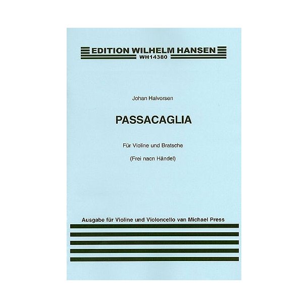 Johan Halvorsen: Passacaglia For Violin And Cello (Score/Parts)