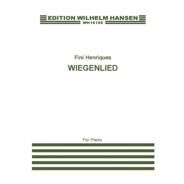 Fini Henriqu&eacute;s: Wiegenlied (Piano)