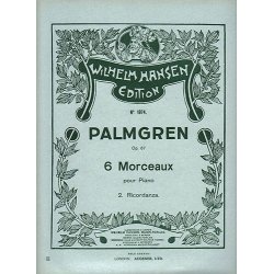 Selim Palmgren: Ricordanza Op.67 No.2