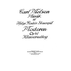 Carl Nielsen: Moderen Op.41 (Piano Score)