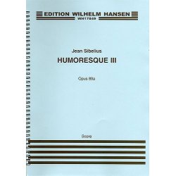 Jean Sibelius: Humoresque No.3 Op.89a (Score)