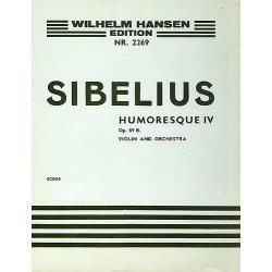 Jean Sibelius: Humoresque IV Op.89b (Score)
