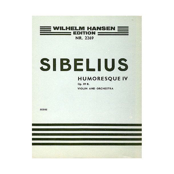 Jean Sibelius: Humoresque IV Op.89b (Score)