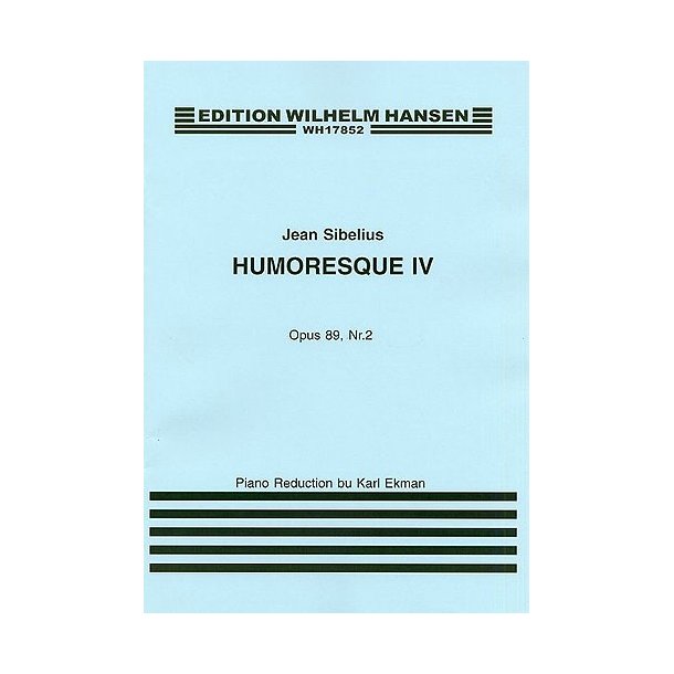Jean Sibelius: Humoresque IV Op.89 No.2 (Violin/Piano)