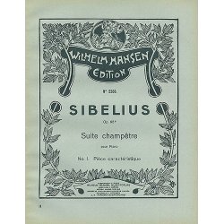 Jean Sibelius: Suite Champetre Op.98b No.1- Piece Caracteristique (Piano)