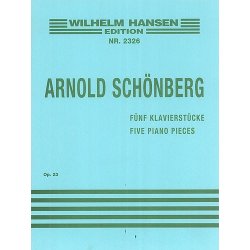 Arnold Schonberg: Five Piano Pieces Op.23