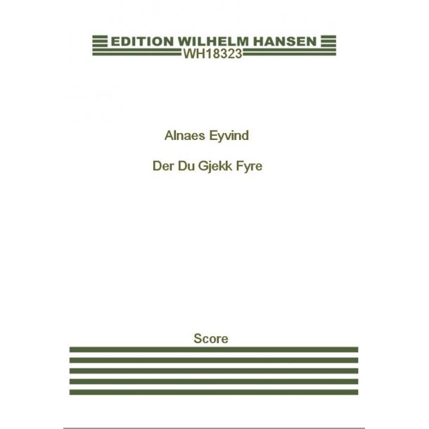 Eyvind Aln&aelig;s: 3 Sange Op. 17 (Score)