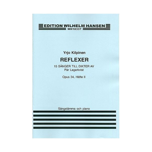 Yrjo Kilpinen: 15 Songs Op.34 Book 2