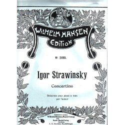 Igor Stravinsky: Concertino (Piano Duet Reduction)