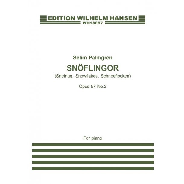 Selim Palmgren: Snowflakes Op.57, No.2 (piano)
