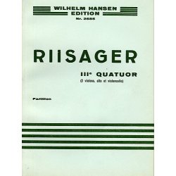 Knudge Riisager: String Quartet No.3 (Miniature Score)