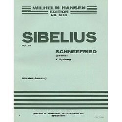 Jean Sibelius: Schnofried Op.29 (Vocal Score)