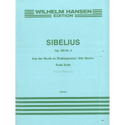 Jean Sibelius: The Tempest Suite No.1 Op.109 No.2 (Full Score)
