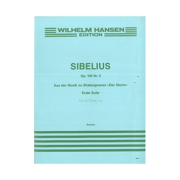 Jean Sibelius: The Tempest Suite No.1 Op.109 No.2 (Full Score)