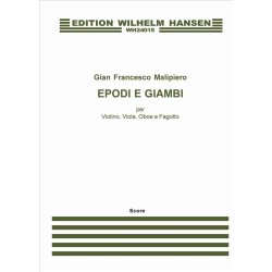 Gian Francesco Malipiero: Epodi E Giambi (Miniature Score)