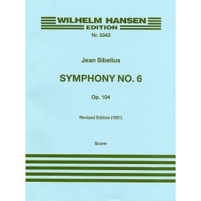 Jean Sibelius: Symphony No.6 Op.104 (Score)
