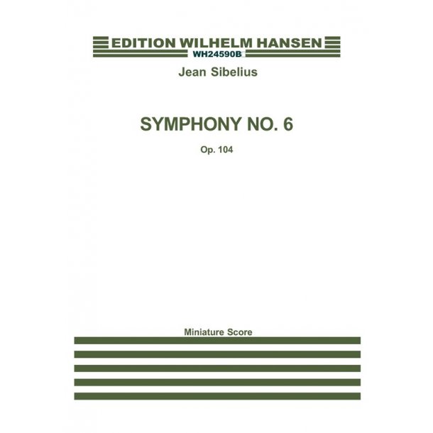Jean Sibelius: Symphony No.6 Op.104 (Study Score)
