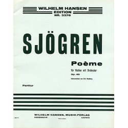 Emil Sjgren: Poeme For Violin And Orchestra Op.40 (Score)