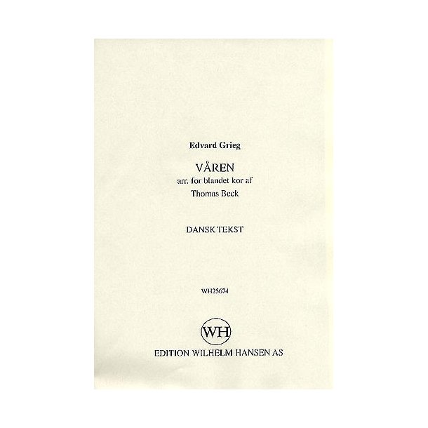 Edvard Grieg: Varen (Danish Text)