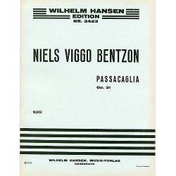 Niels Viggo Bentzon: Passacaglia For Piano Op.31