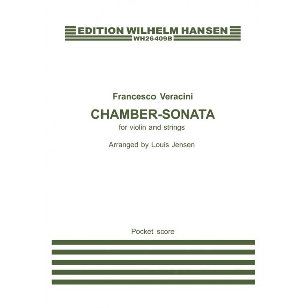 Francesco Veracini: Chamber Sonata For Violin And Strings (Score)